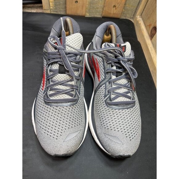 Brooks Mens Adrenaline GTS 20 Running Shoes Size 8.5 Gray Red - Picture 3 of 10